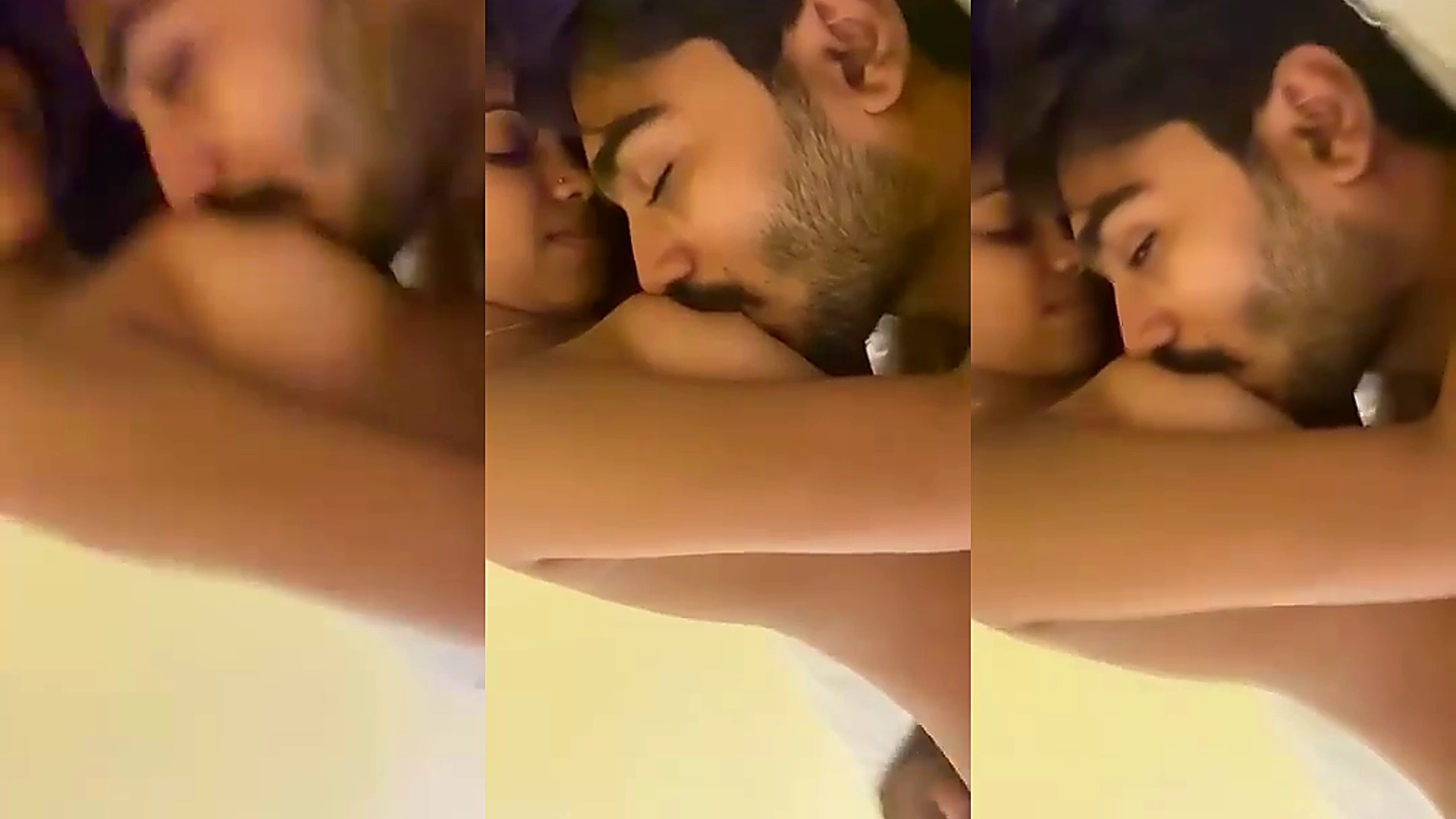 A beautiful girl films herself taking off her clothes.