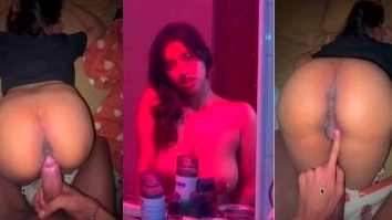 A dog was caught having sex by a wild girl.