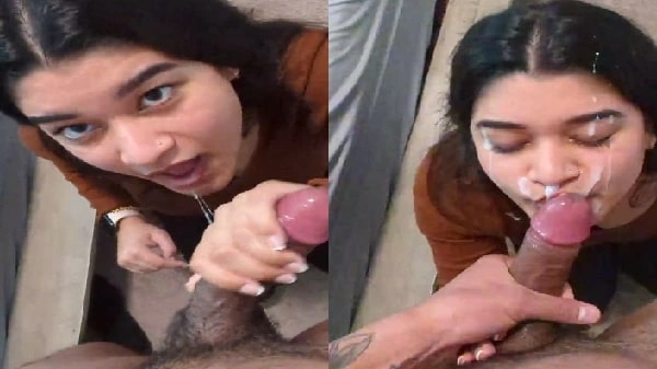 Girl cum facial Video explosive
