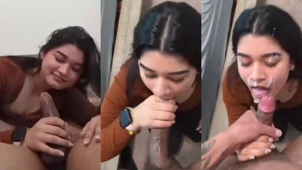 Hindi Desi Bf Blowjob Ends Passionate Cum Facial