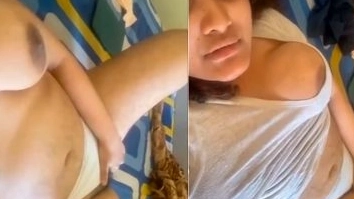Playing Boob Chut in Her Pants